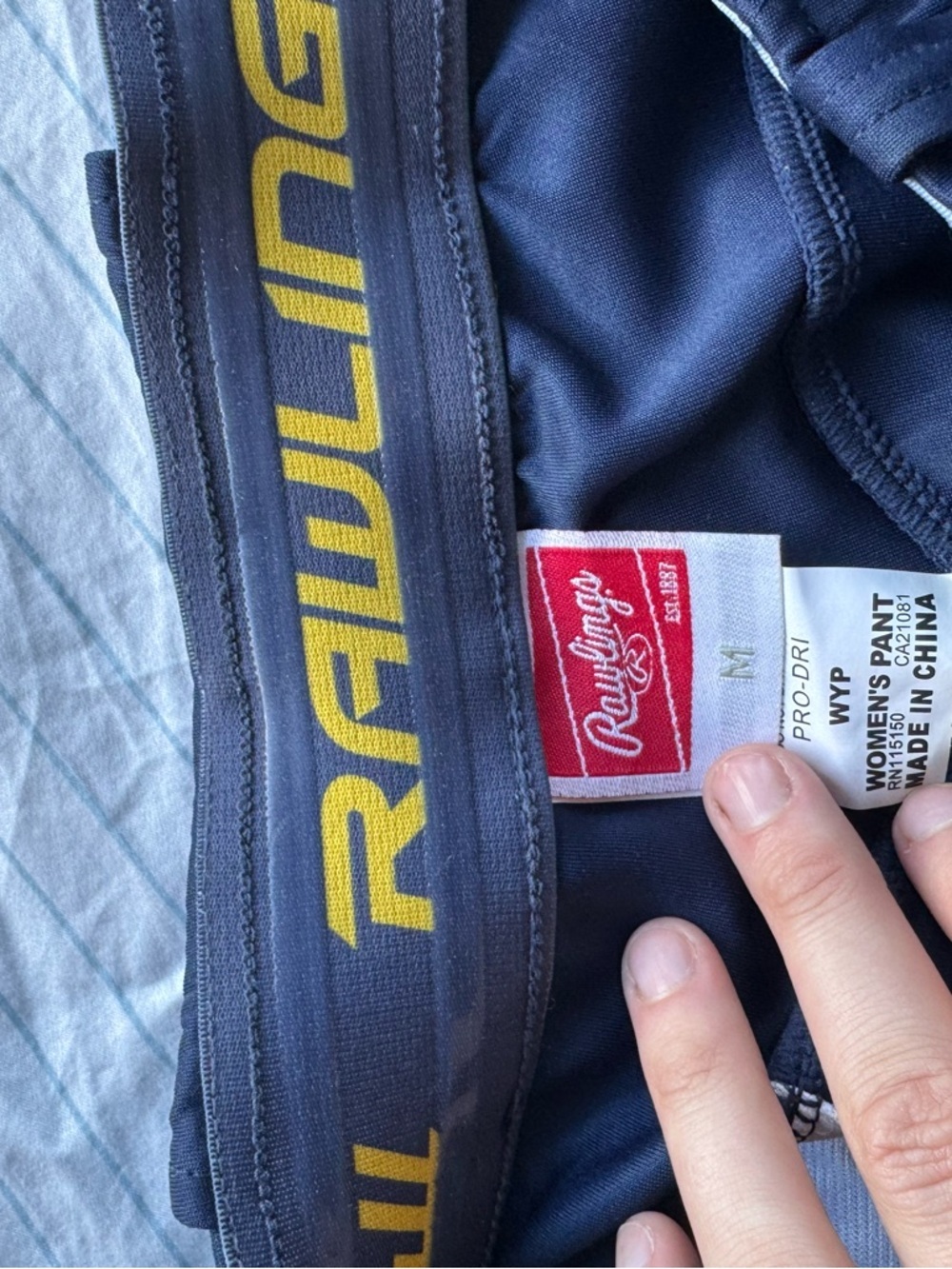 Rawlings Women's NO Zip YOGO Softball Pants, Navy Size: Medium - Picture 2 of 6